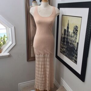 Victoria Secrets creme knit maxi dress